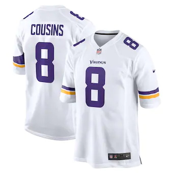 mens nike kirk cousins white minnesota vikings game player 